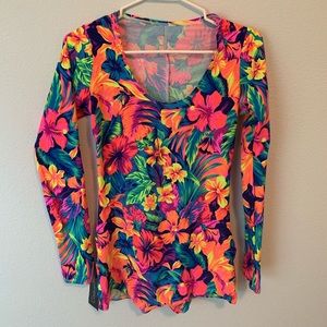 Colorful Coquetry Romper - Women’s S - NEVER USED